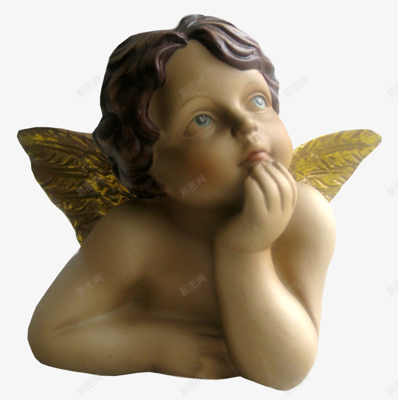 雕像png免抠素材_新图网 https://ixintu.com 天使 婴儿 欧美 翅膀 雕像 雕塑