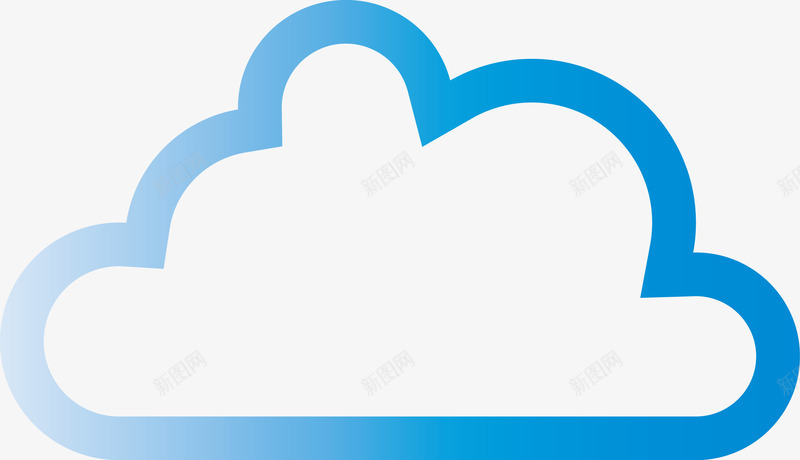 蓝色简易logo图标png_新图网 https://ixintu.com LOGO设计 云 云logo 云朵 云朵LOGO 云朵logo 企业商标 创意云朵 图标 矢量云朵 精美云朵 蓝色