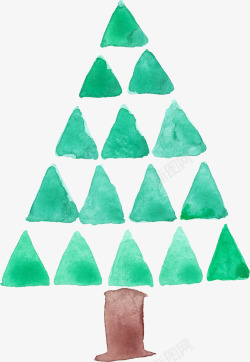 三角形树素材
