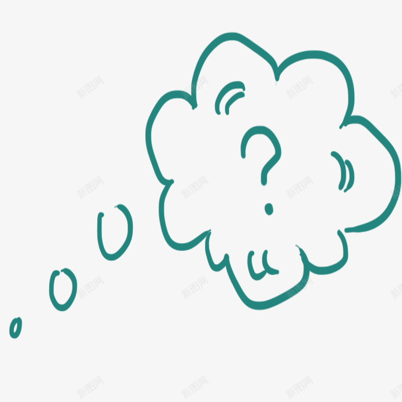 云朵思考气泡png免抠素材_新图网 https://ixintu.com 云朵气泡 促销气泡 对话框 思考框 思考气泡 手绘气泡 气泡