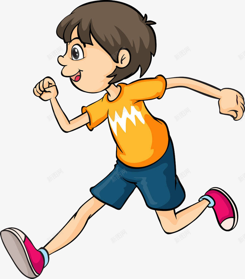 大步跑步的男孩png免抠素材_新图网 https://ixintu.com 奔跑 小孩 快跑 男孩 跑 跑步 跑步小孩 运动 锻炼 飞奔