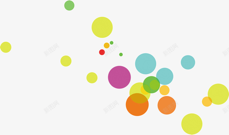 不同颜色的圆点装饰图案png免抠素材_新图网 https://ixintu.com 图案 圆点 装饰 颜色