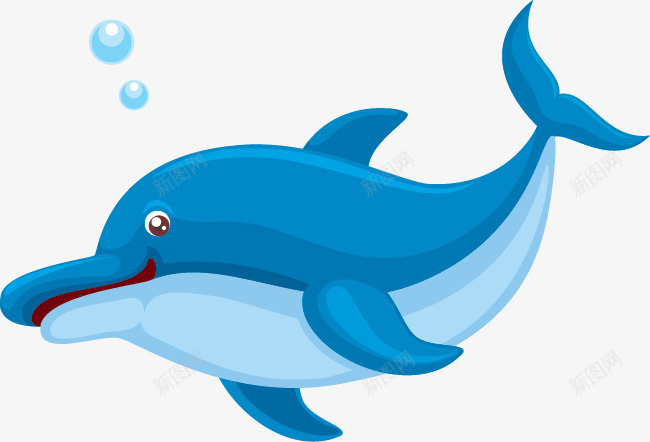 海洋动物矢量图ai免抠素材_新图网 https://ixintu.com 动物群 卡通 水生的 海洋动物 海豚 生态学 鱼 矢量图