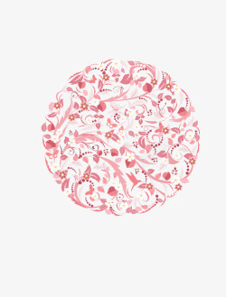 樱花造型粉色樱花造型圆创意日本高清图片