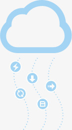 白云箭头闪电图标png_新图网 https://ixintu.com 白云 箭头 闪电