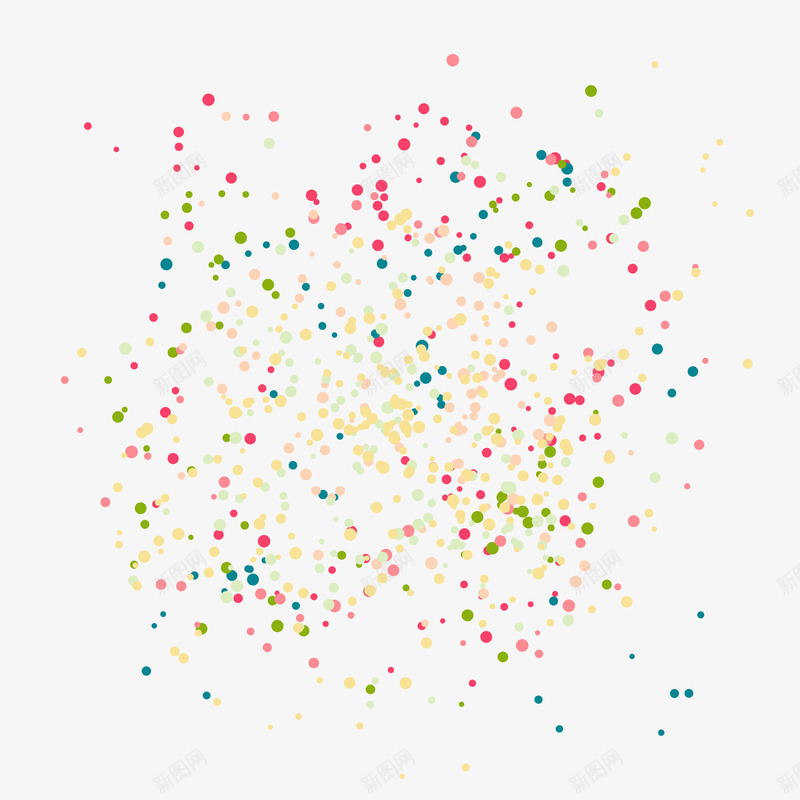 彩色背景元素矢量图ai免抠素材_新图网 https://ixintu.com 圆点 彩色 背景素材 矢量图