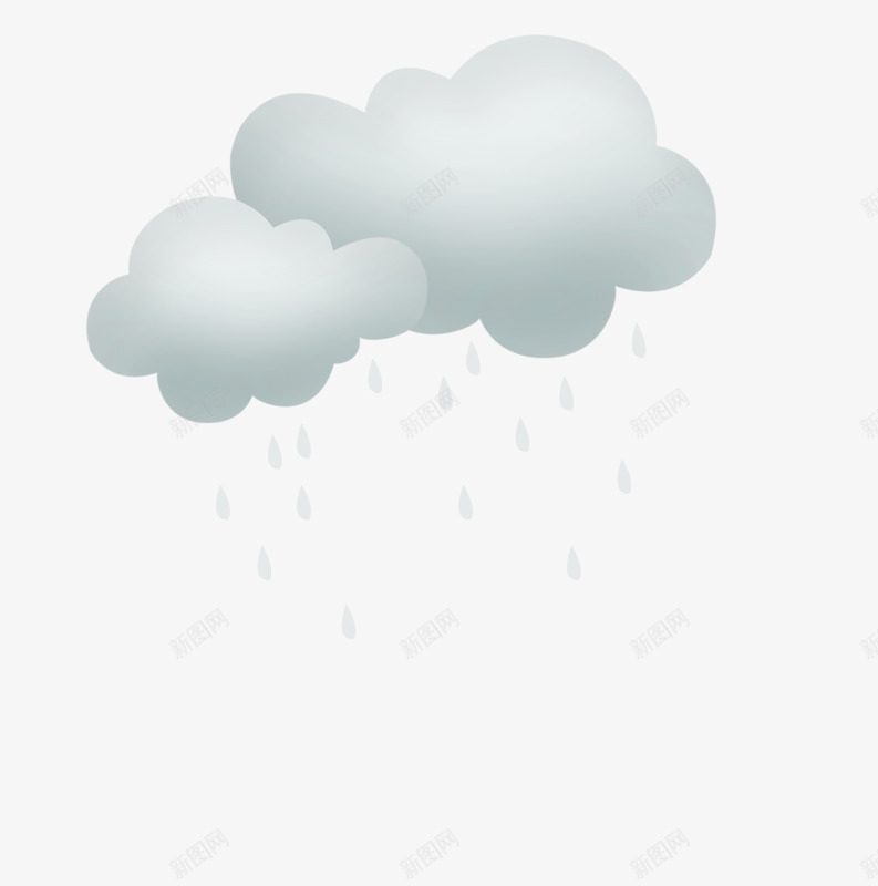 天气阴雨天png免抠素材_新图网 https://ixintu.com 下雨 卡通云朵 天气预报 阴雨天气 雨天 风雨气温图