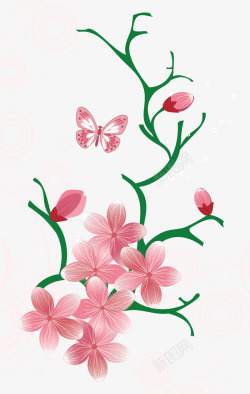 樱花背景花纹素材