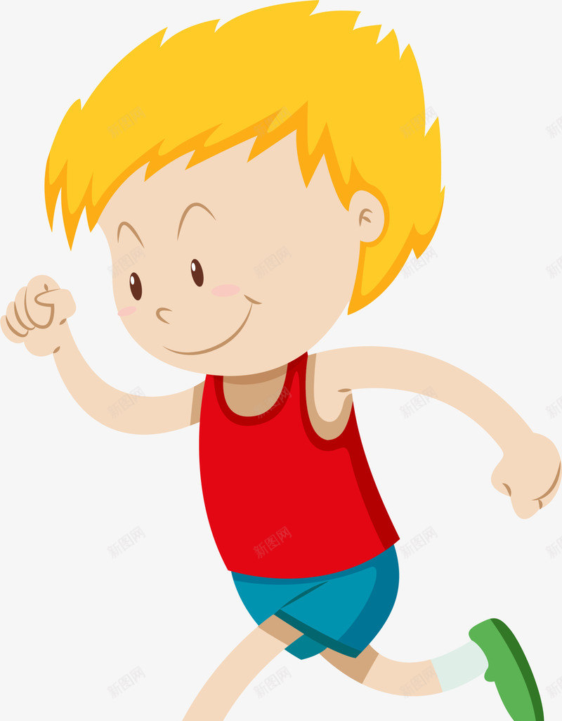 马拉松跑步的卡通男孩png免抠素材_新图网 https://ixintu.com 卡通男孩 开心 慢跑 跑步的男孩 运动 马拉松