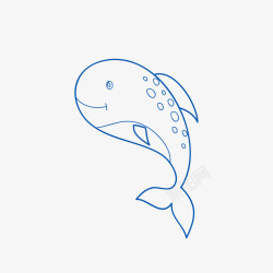 海豚简笔画简笔画海豚矢量图高清图片