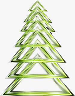 三角圣诞树素材