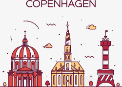 哥本哈根插画哥本哈根插画高清图片
