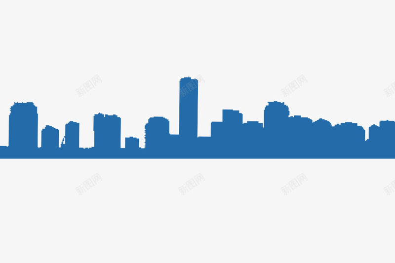 蓝色阴影城市建筑png免抠素材_新图网 https://ixintu.com 城市建筑 城市素材 城市蓝色 建筑素材 蓝色 蓝色城市 阴影