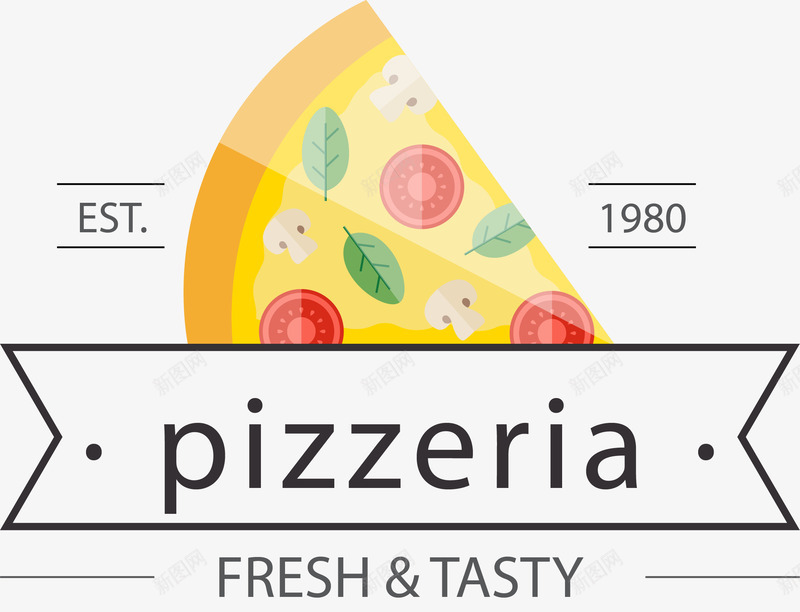 手绘三角披萨字母图案png免抠素材_新图网 https://ixintu.com 三角 图案 字母 手绘 披萨
