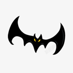 简洁蝙蝠黑色蝙蝠高清图片