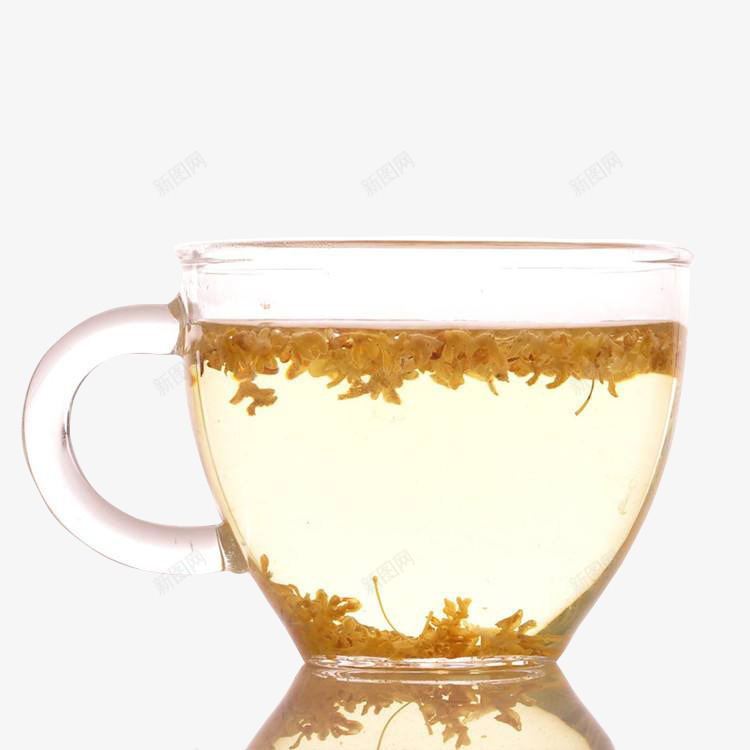 玻璃茶杯桂花花茶png免抠素材_新图网 https://ixintu.com 乌龙茶 健康生活 养生茶 桂花乌龙 桂花花茶 茶具茶杯 茶叶茶包