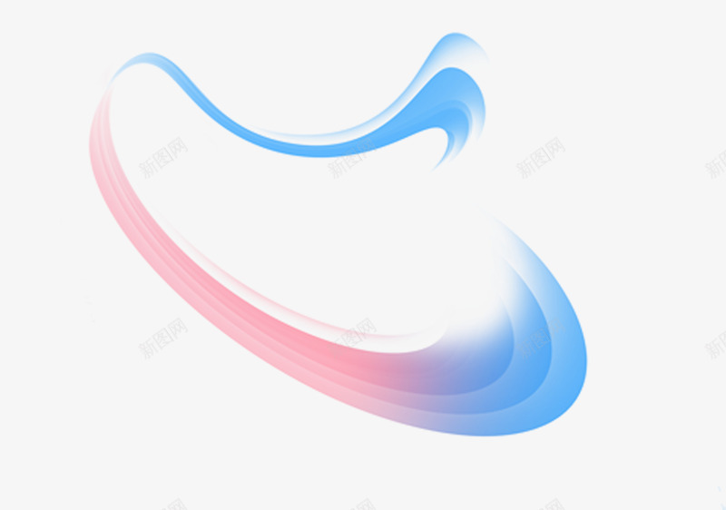 创意曲线渐变红形状色蓝色png免抠素材_新图网 https://ixintu.com 创意 形状 曲线 渐变 蓝色