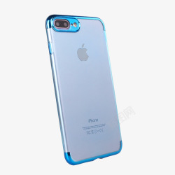 蓝色螺壳电镀手机保护套高清图片