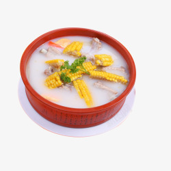 玉米排骨炖汤师素材