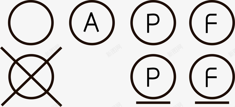 洗水标志矢量图图标ai_新图网 https://ixintu.com PNG元素 免费 免费下载 标识 符号 黑白 矢量图