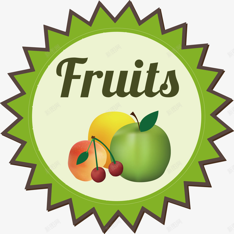 齿轮水果logo图标png_新图网 https://ixintu.com logo 健康 水彩设计 水果logo设计 精美 齿轮