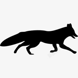 日本狐狸狐狸的形状图标高清图片