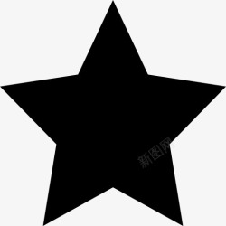 形符号明星黑fivepointed形符号图标高清图片