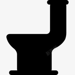 通厕所工具卫生间黑色的剪影图标高清图片