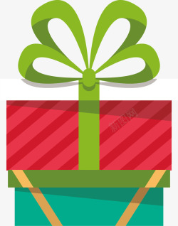 礼物盒红礼物盒蝴蝶结矢量图高清图片