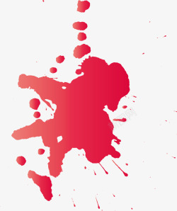 红色血液污渍红色的污渍纹理笔刷高清图片