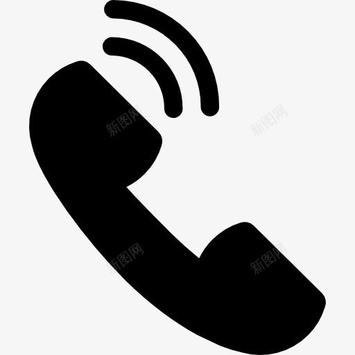 听一个用电话叫耳图标png_新图网 https://ixintu.com 听电话 手机 接口 电话 符号 耳廓 耳羽 象征
