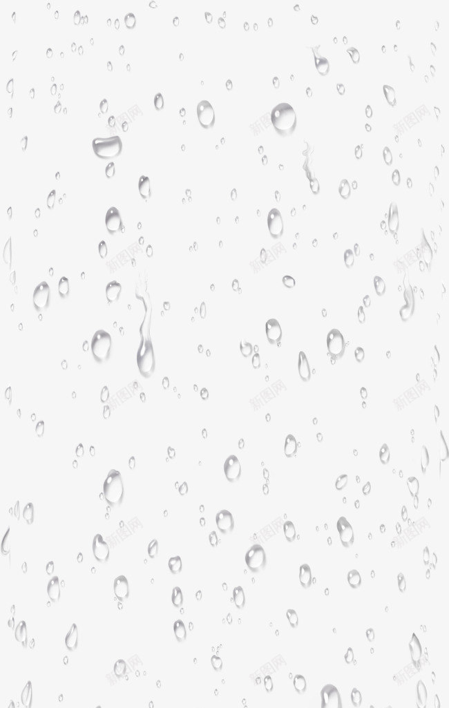 白色清新水滴边框纹理png免抠素材_新图网 https://ixintu.com 免抠PNG 清新水滴 白色 边框纹理