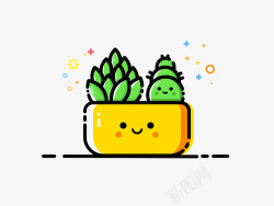 MBE风格仙人球素材