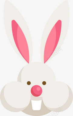 布偶兔免扣素材卡通可爱小白兔图标图标