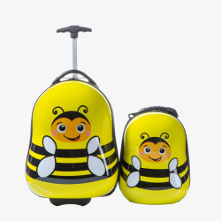 儿童行李箱儿童蜜蜂拉杆箱高清图片