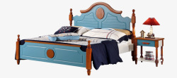 美式风床头柜美式儿童大床高清图片