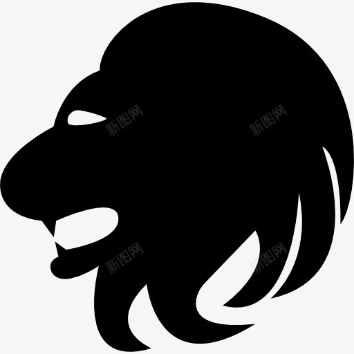 雷欧狮子头侧图标png_新图网 https://ixintu.com 侧视图 形状 标志 狮子头 狮子座 生肖 生肖包 符号