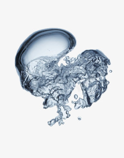 神奇的形状水中氧气气泡的自然形状高清图片