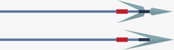 箭矢卡通捕鱼矢量图素材