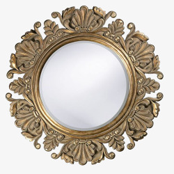 精美的镜子圆形镜子高清图片