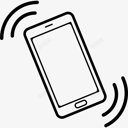 手机振动图标png_新图网 https://ixintu.com 工具 工具和器具 手机 振动 来电 电话