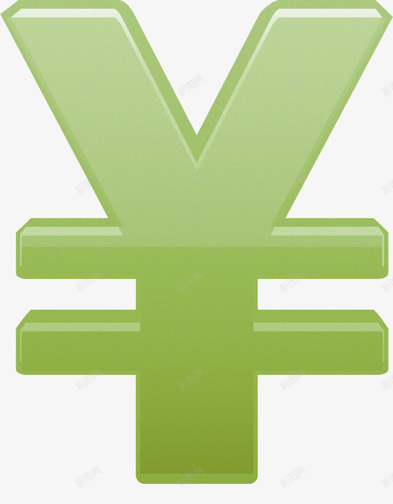 绿色钱币符号png免抠素材_新图网 https://ixintu.com 符号素材 绿色符号 装饰图案 钱币符号素材