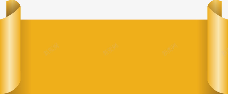 黄色卷边折纸标题框png免抠素材_新图网 https://ixintu.com 卷边折纸 折纸 折纸标题框 矢量png 黄纸标题框 黄色广告牌 黄色折纸