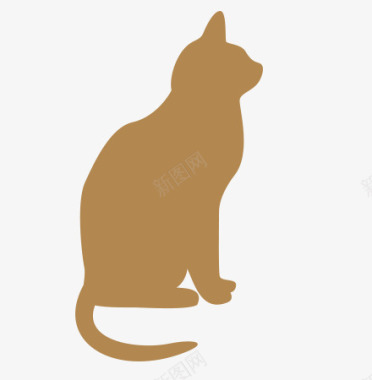 咖啡色之猫咪图标图标