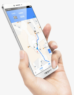 手里拿着oppo手机素材