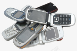 电子垃圾废旧手机高清图片