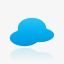 天气云超级单蓝图标图标