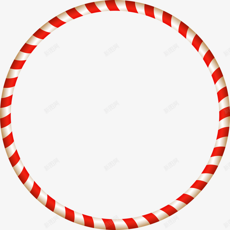边框纹理png免抠素材_新图网 https://ixintu.com 圆圈 红白 装饰 边框