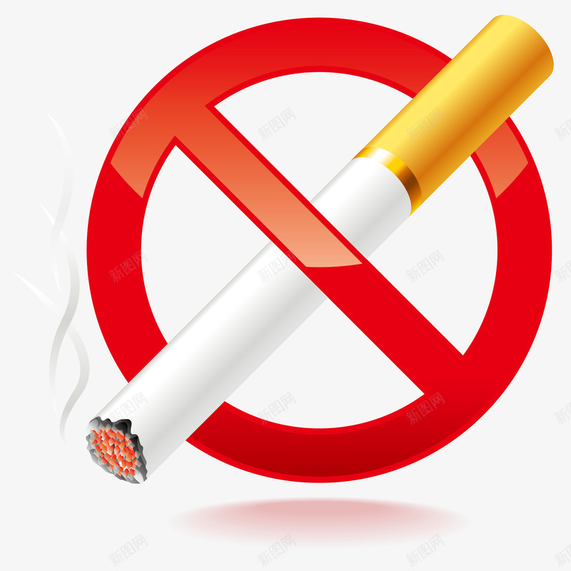 禁止吸烟警告标识矢量图图标ai_新图网 https://ixintu.com nosmoking 不准吸烟 免抠PNG 吸烟有害健康 消防 燃烧 矢量图 禁止吸烟 禁止吸烟警告标识设计