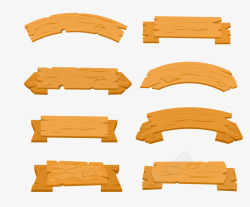 木头材质标题栏素材
